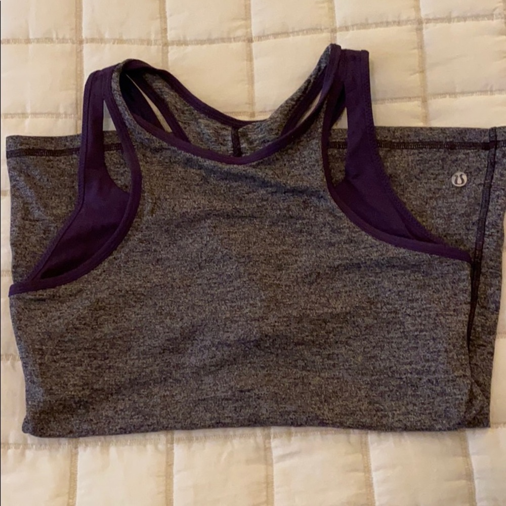 Lulu tank with built in bra